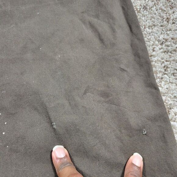 Duluth Trading Flex Fire Hose Jeans Mens 42x28.5 Tag 42x30 Brown Relaxed Flaws* - Picture 2 of 7